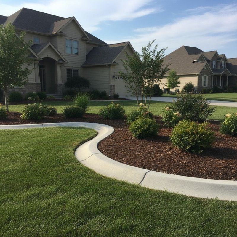 Lawn Curbing Installation